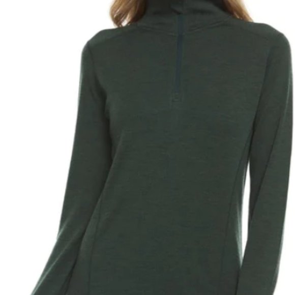 Minus 33 Tops - Minus 33 Womens Base Layer Ski Snowboard Merino Wool Quarter Zip Midweight